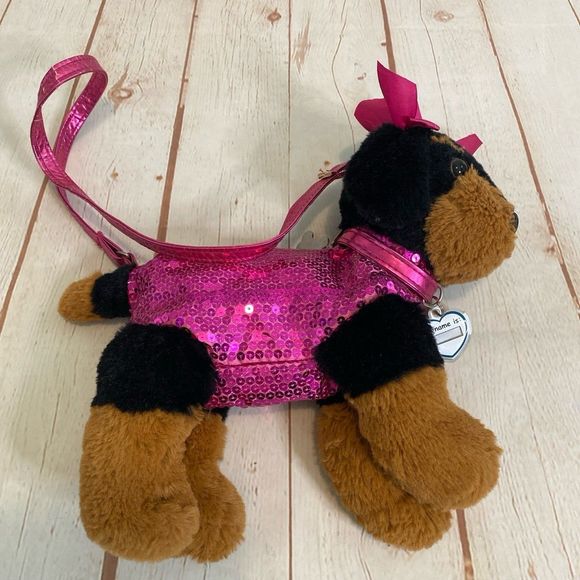 Poochie & Co  Black and Tan Toddler Puppy Purse - Picture 3 of 4
